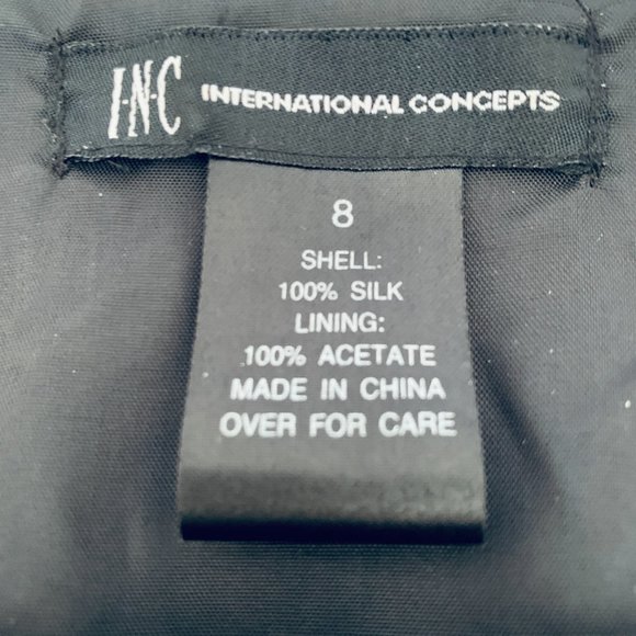 Dress 100% Silk Geometric Pattern - Picture 7 of 12